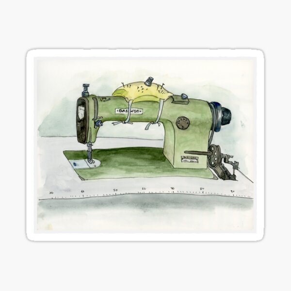 The Daewoo Sewing Machine Sticker