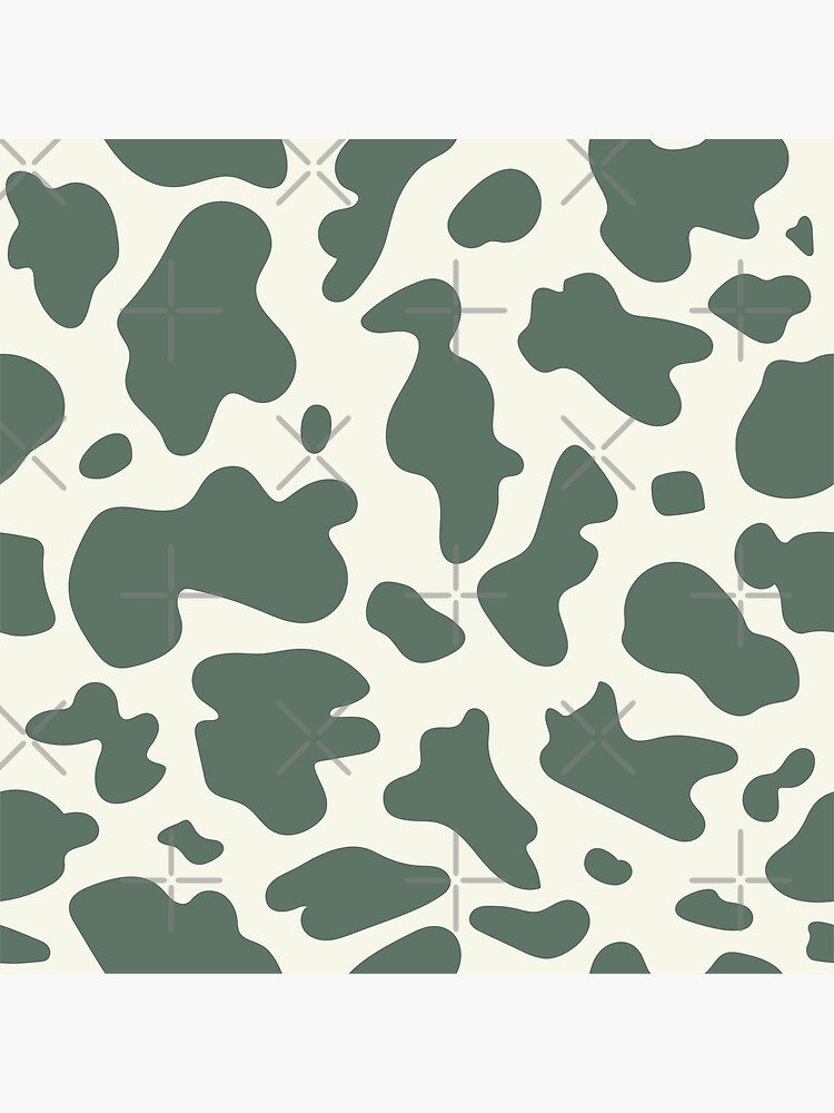 "Sage Green Cow Print" Poster for Sale by koovox Redbubble