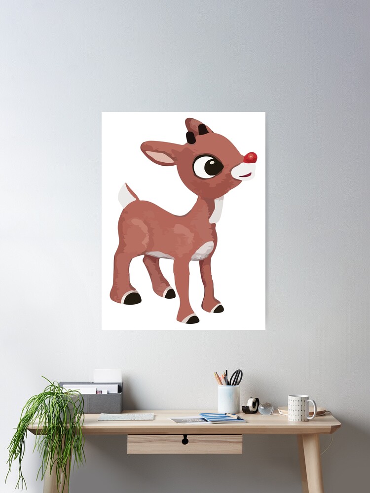 Thumbnail 1 of 3, Poster, Classic Rudolph © GraphicLoveShop designed and sold by graphicloveshop.