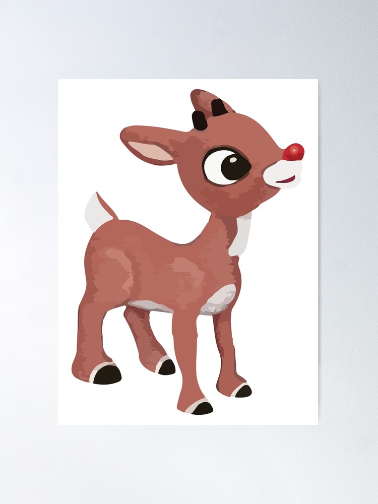 Thumbnail 2 of 3, Poster, Classic Rudolph © GraphicLoveShop designed and sold by graphicloveshop.