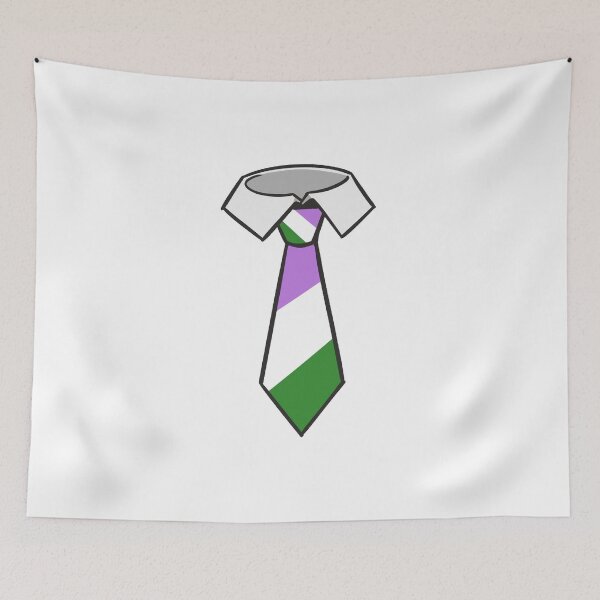 Item preview, Genderqueer Pride Tie designed and sold by NoahSalvatorArt.
