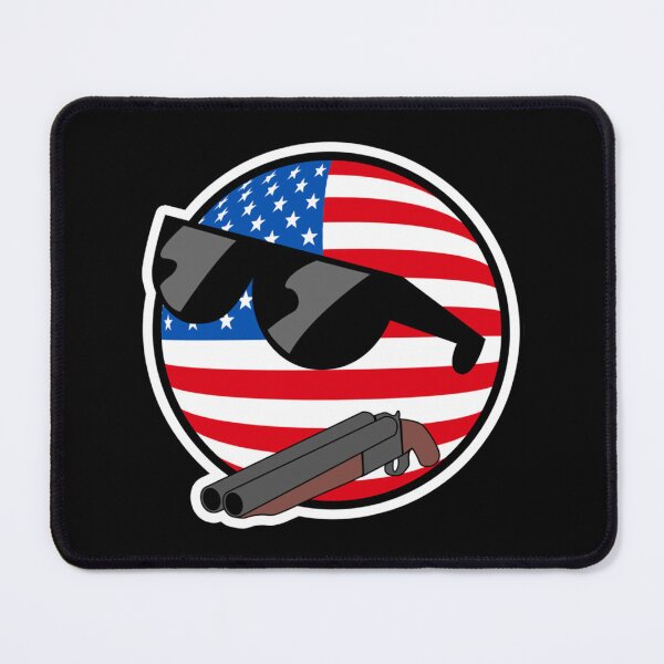 Item preview, Muricaball (USAball) With Gun - Polandball_s Countryballs designed and sold by RobinsonBevis.