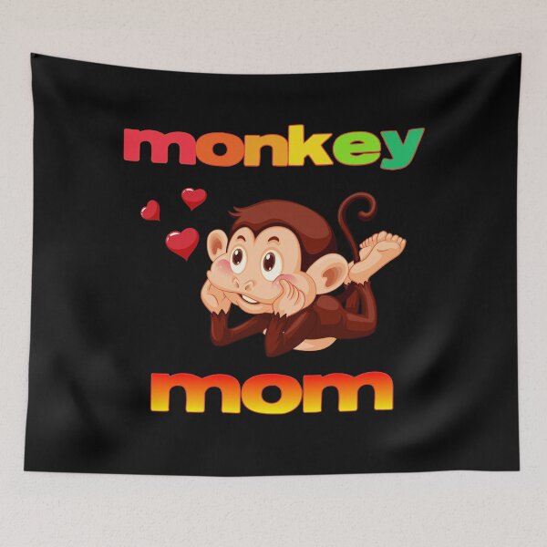 Item preview, monkey mom designed and sold by EverGlow Designs.