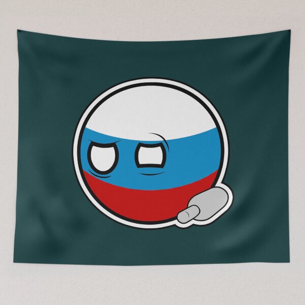 Item preview, Russiaball with empty bottle  Polandball Countryball   designed and sold by RobinsonBevis.