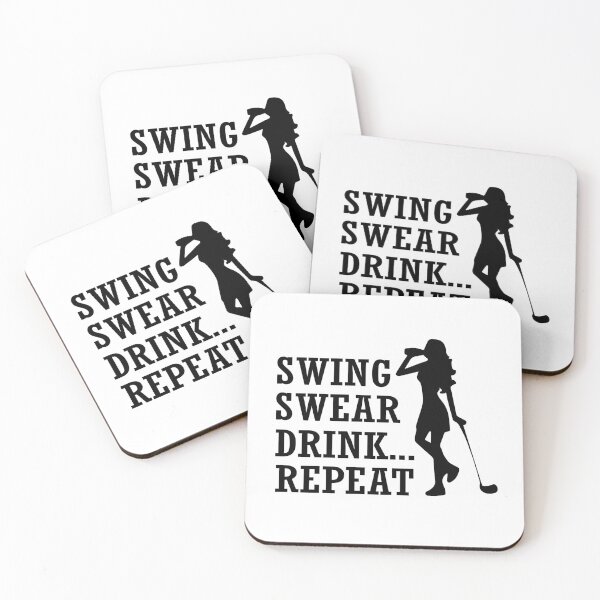 Item preview, Swing Swear Drink Repeat, Gift for golf lover. designed and sold by Sarocha Kaewsanod.