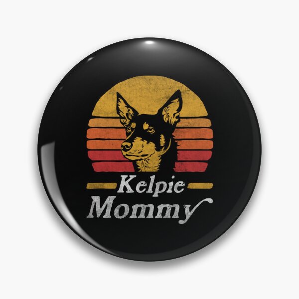 Item preview, Retro Vintage Australian Kelpie Mommy designed and sold by More Cute Dogs.