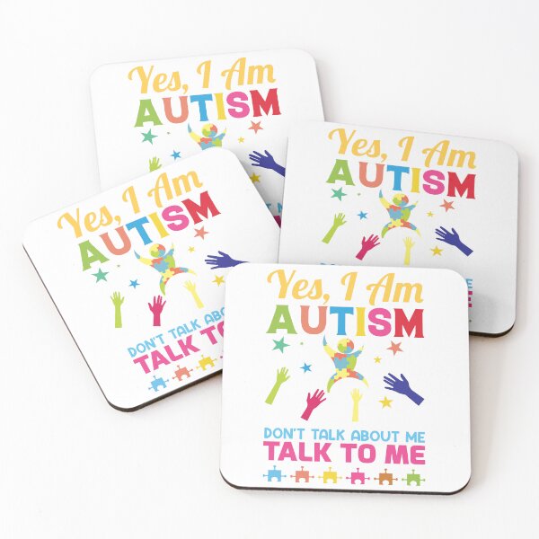 Item preview, Yes I am Autism Dont Talk About Me Talk to Me  Autistic support Be Positive Aspire To Inspire Happy Life Apparel Essential Motivation Inspiration Joy Mood designed and sold by DesignByHeartUK.