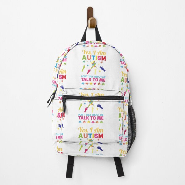 Artikelvorschau, Yes I am Autism Dont Talk About Me Talk to Me  Autistic support Be Positive Aspire To Inspire Happy Life Apparel Essential Motivation Inspiration Joy Mood entworfen und verkauft von DesignByHeartUK.