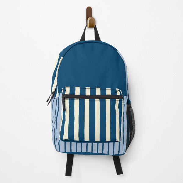 Item preview, Colour Pop Stripes - Dark Blue, Light Blue and Cream designed and sold by LAEC-Shop.