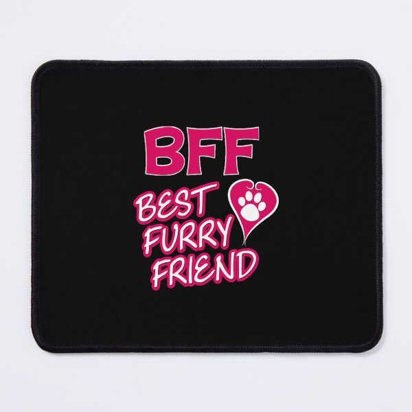 Item preview, 'BFF Best Furry Friend' (Black) designed and sold by The Button Gal.
