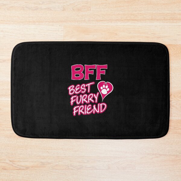 Item preview, 'BFF Best Furry Friend' (Black) designed and sold by The Button Gal.