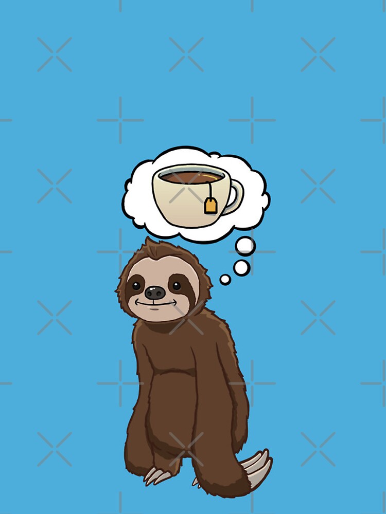 Thumbnail 4 of 4, iPhone Case, Sloth thinking about Tea designed and sold by jonmlam.