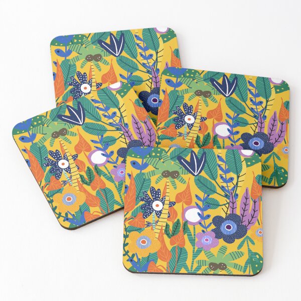 Item preview, Jungle Floral Yellow designed and sold by susycosta.
