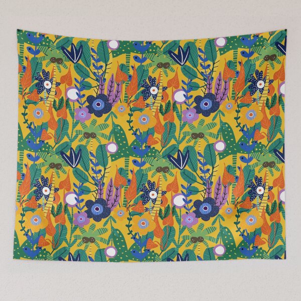 Item preview, Jungle Floral Yellow designed and sold by susycosta.