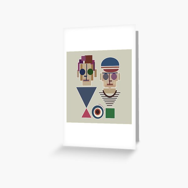 Bauhaus Boys Greeting Card