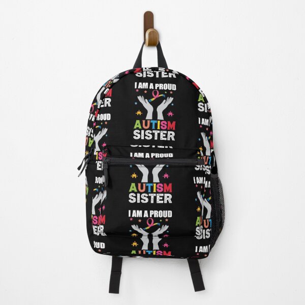Artikelvorschau, I am a Proud Autism Sister Autistic support Be Positive Aspire To Inspire Happy Life Apparel Essential Motivation Inspiration Joy Mood entworfen und verkauft von DesignByHeartUK.