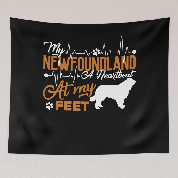 Item preview, My Newfoundland A Heartbeat At My Feet designed and sold by UnknownArtistt.