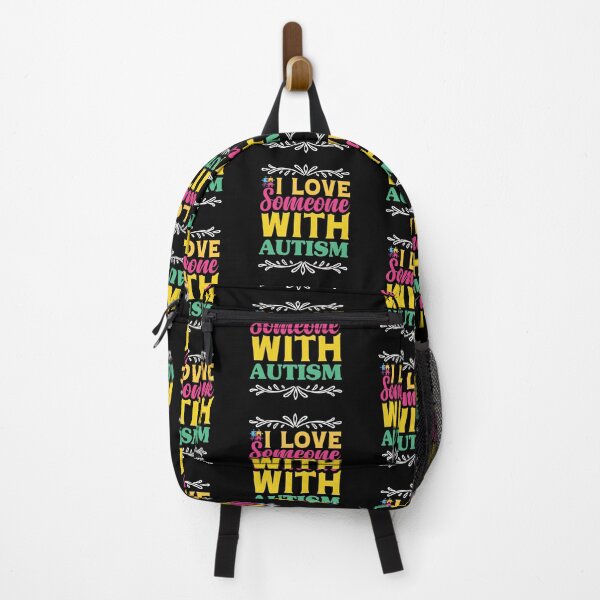 Artikelvorschau, I Love Someone With Autism Autistic support Be Positive Aspire To Inspire Happy Life Apparel Essential Motivation Inspiration Joy Mood entworfen und verkauft von DesignByHeartUK.