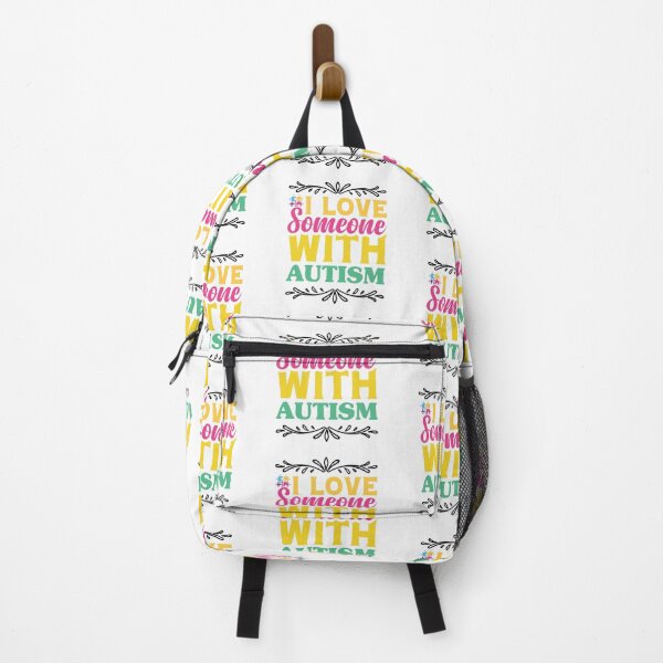 Artikelvorschau, I Love Someone With Autism Autistic support Be Positive Aspire To Inspire Happy Life Apparel Essential Motivation Inspiration Joy Mood entworfen und verkauft von DesignByHeartUK.