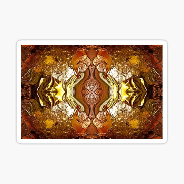 Vista previa del artículo con la obra «Pattern of Floral Ornament in Ocher and Golden by mavicfe», diseñado y vendido por mavicfe.