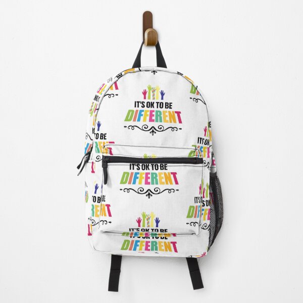Artikelvorschau, It's Ok To Be Different Autistic support Be Positive Aspire To Inspire Happy Life Apparel Essential Motivation Inspiration Joy Mood entworfen und verkauft von DesignByHeartUK.