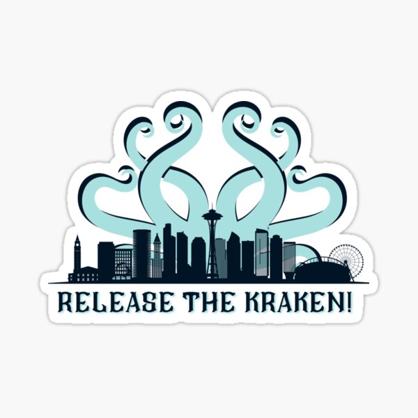 Seattle Kraken Release The Kraken Version 3 Sticker Pullover Hoodie for  Sale by dt9xiesther