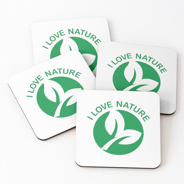 Item preview, I love nature with leaf symbol - nature love designed and sold by AndreMi.