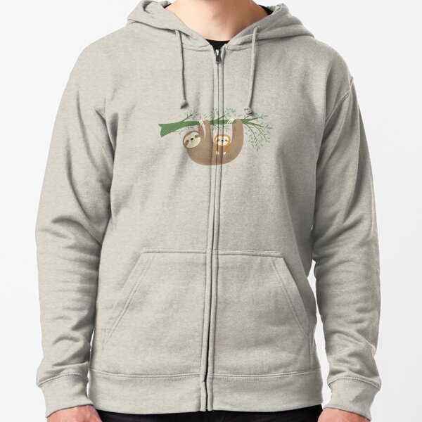 Sloths Zipped Hoodie