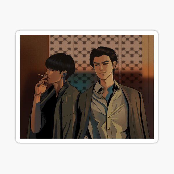Item preview, Kinnporsche fanart drawing print-on your side designed and sold by Windfancy.