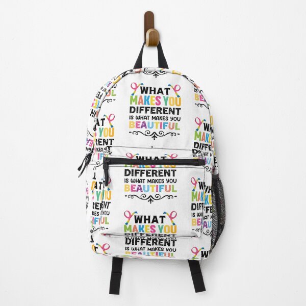 Artikelvorschau, What Makes You Different Is What Makes You Beautiful Autistic support Be Positive Aspire To Inspire Happy Life Apparel Essential Motivation Inspiration Joy Mood entworfen und verkauft von DesignByHeartUK.