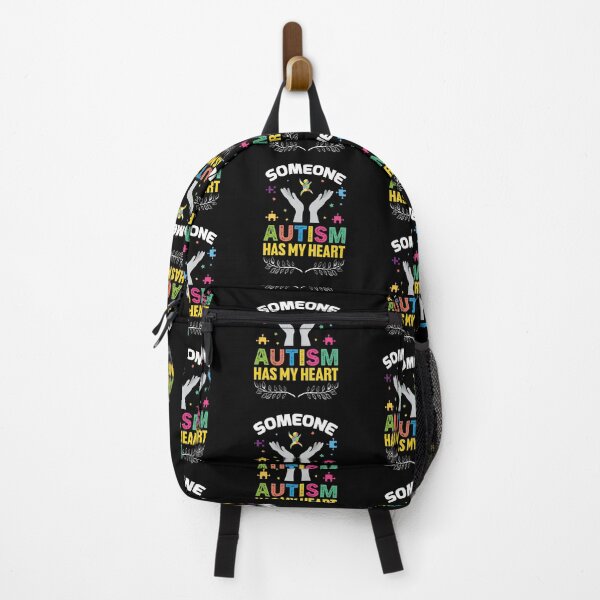 Artikelvorschau, Someone Autism Has My Heart Autistic support Be Positive Aspire To Inspire Happy Life Apparel Essential Motivation Inspiration Joy Mood entworfen und verkauft von DesignByHeartUK.