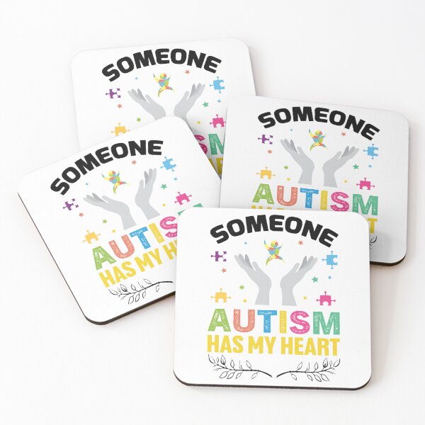 Item preview, Someone Autism Has My Heart  Autistic support Be Positive Aspire To Inspire Happy Life Apparel Essential Motivation Inspiration Joy Mood designed and sold by DesignByHeartUK.