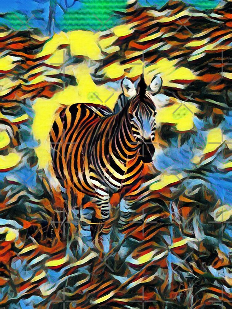 Zebra Painting Out Of A Dream" Sticker for Sale by