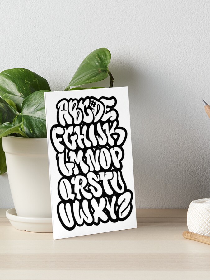 Graffiti Letters Art Board Print For Sale By Jordzart Redbubble