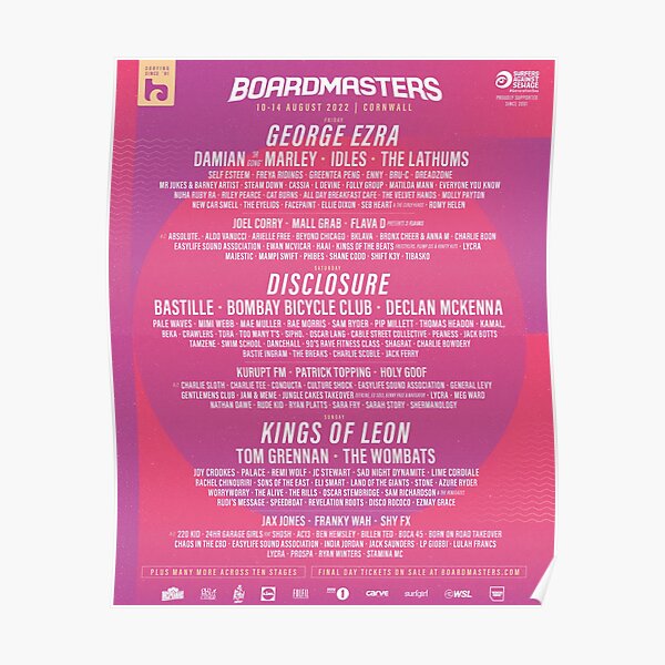 Boardmasters Festival 2022: Dates, Headliners, Line-up And Tickets ...