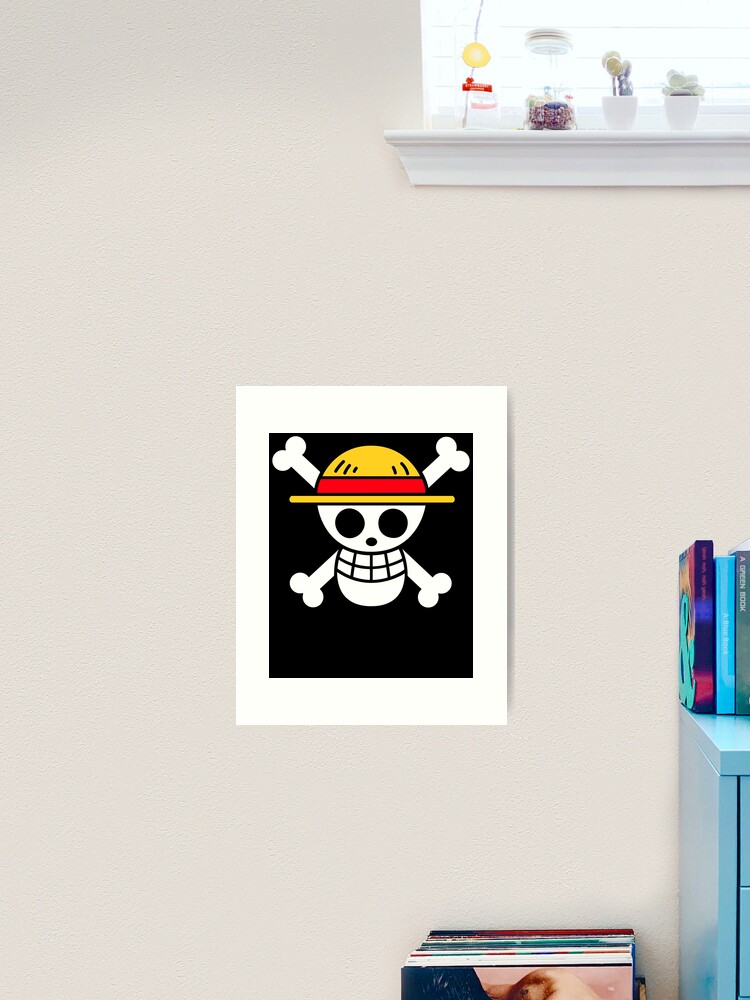 Straw hat jolly roger  Art Print for Sale by ayesha6obessie