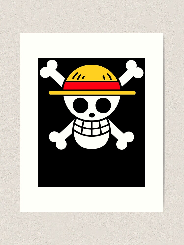 Straw hat jolly roger  Art Print for Sale by ayesha6obessie