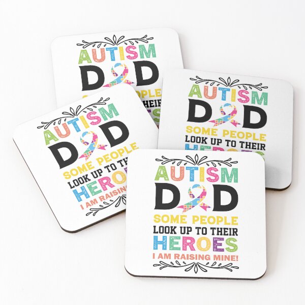 Item preview, Autism Dad Some People Look Up To their Heroes I am Raising one Autistic support Be Positive Aspire To Inspire Happy Life Apparel Essential Motivation Inspiration Joy Mood designed and sold by DesignByHeartUK.