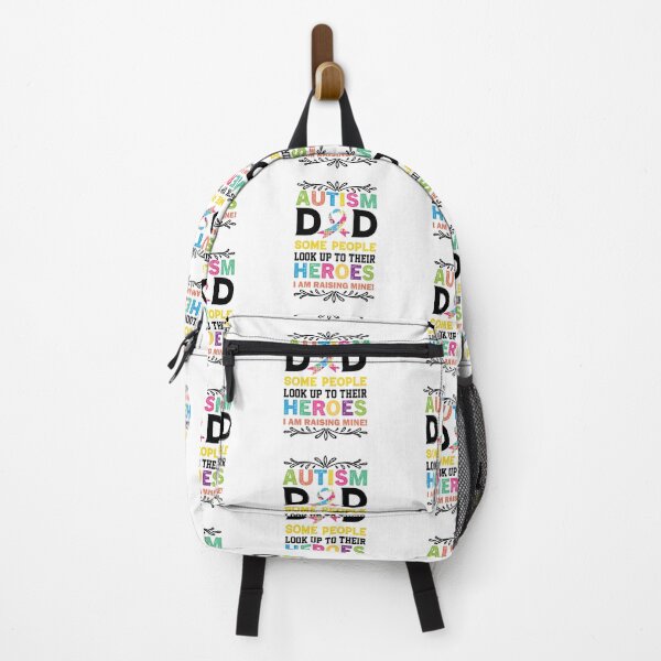 Item preview, Autism Dad Some People Look Up To their Heroes I am Raising one Autistic support Be Positive Aspire To Inspire Happy Life Apparel Essential Motivation Inspiration Joy Mood designed and sold by DesignByHeartUK.