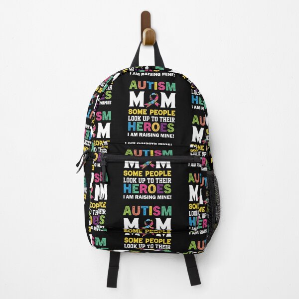 Artikelvorschau, Autism Mom Some People Look up To their Heroes I am raising One Autistic support Be Positive Aspire To Inspire Happy Life Apparel Essential Motivation Inspiration Joy Mood entworfen und verkauft von DesignByHeartUK.