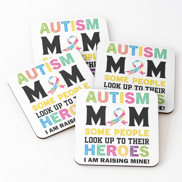 Item preview, Autism Mom Some People Look up To their Heroes I am raising One Autistic support Be Positive Aspire To Inspire Happy Life Apparel Essential Motivation Inspiration Joy Mood designed and sold by DesignByHeartUK.
