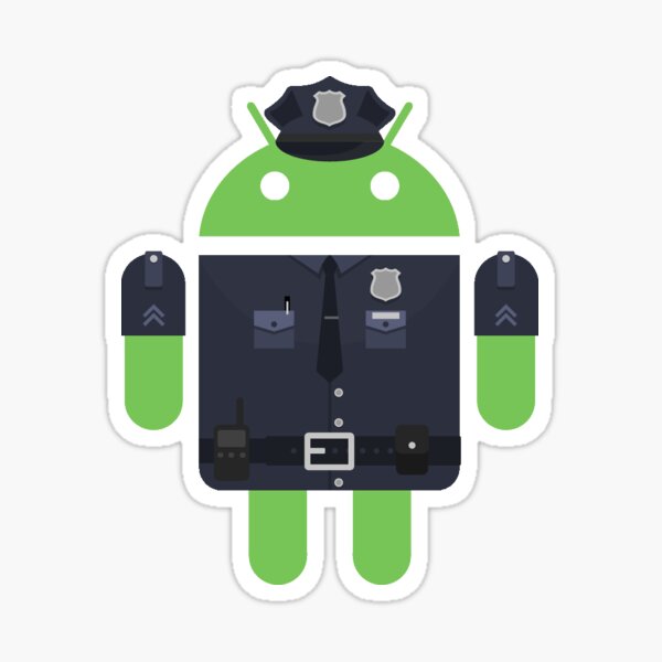 Policía Android Sticker
