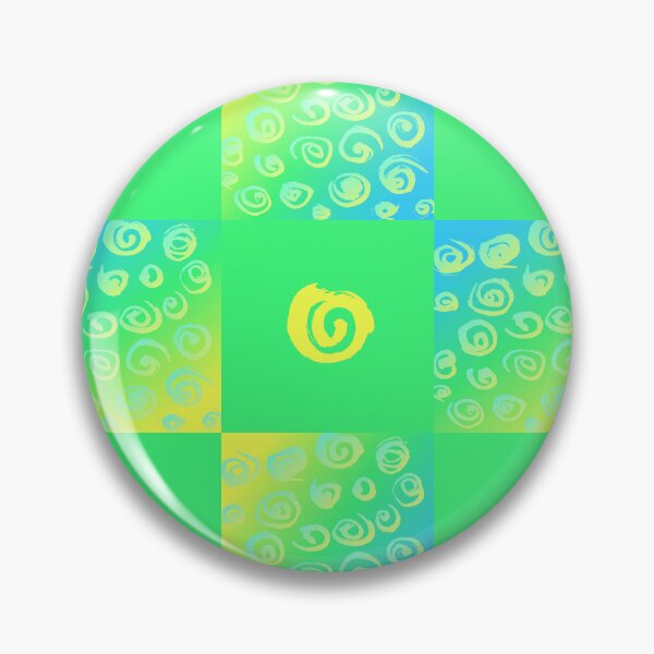 Artikelvorschau, Schreiendes Grün Helles Gelb Aqua Blau Spiralen Wirbel Geometrische Wiederholung entworfen und verkauft von Tezoodle Art.
