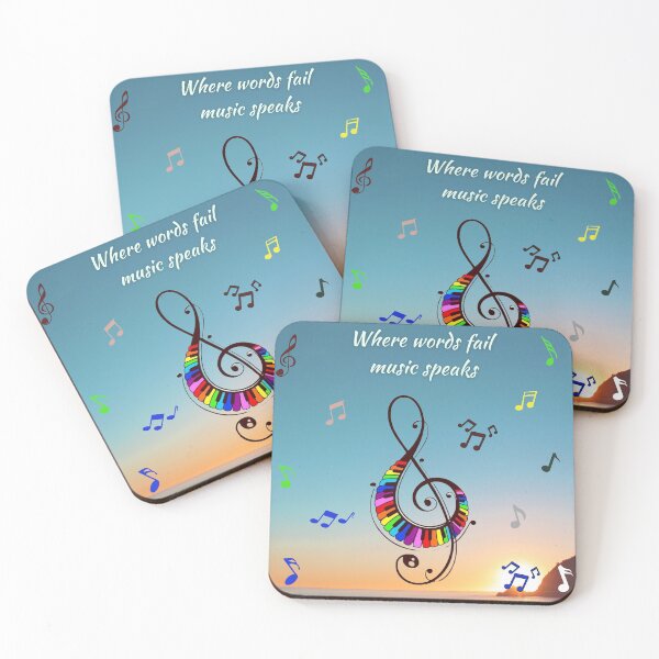 Item preview, Where words fail music speaks / musical design designed and sold by Arteartz.