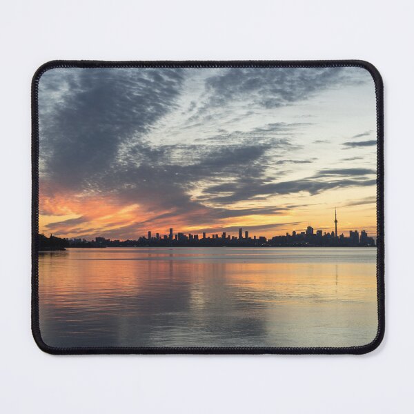 Item preview, Varicoloured Splendor - Toronto Distinctive Skyline Minutes Before Sunrise designed and sold by Georgia Mizuleva.