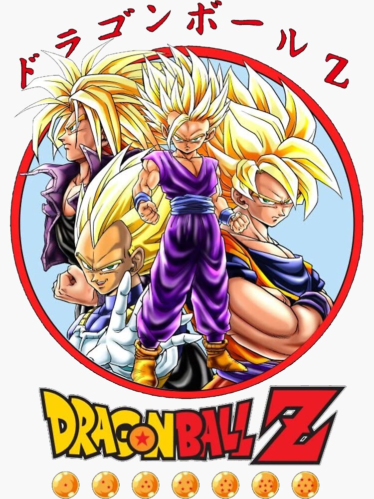 Dragon Ball Z Anime Characters Sticker for Sale by Noel142