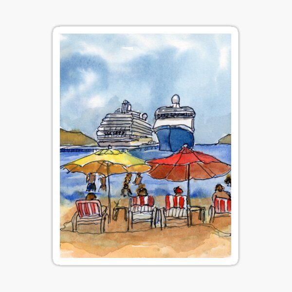 Huatulco Dock Sticker