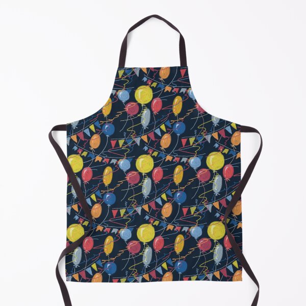 Item preview, Seamless holiday pattern, colored balloons, flags on a dark background, pastel drawing, paper texture, pastel texture. designed and sold by UVI-CA.