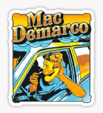 mac demarco in his car Sticker