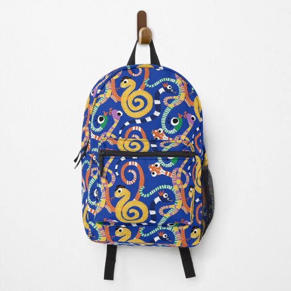 Item preview, Cute Crazy Snakes Electric Blue designed and sold by susycosta.